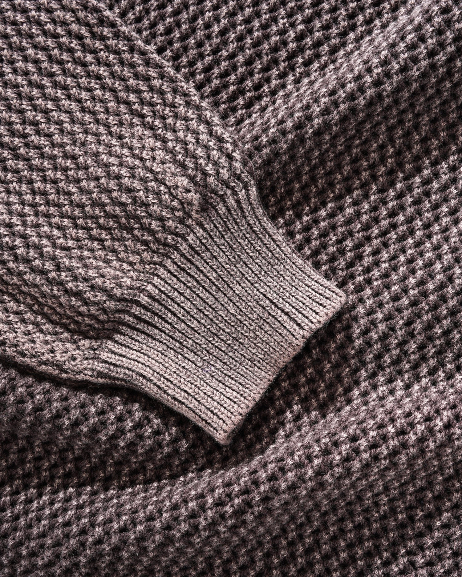 Washed Knitted Sweater, Washed Brown 3 Washed Knitted Sweater, Washed Brown - Image 3