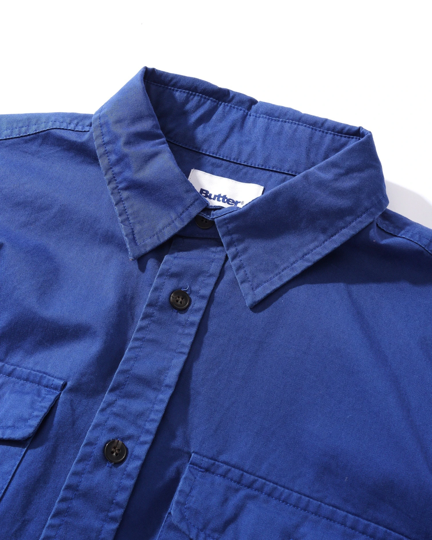 Washed Pocket L/S Shirt, Work Blue 2 Washed Pocket L/S Shirt, Work Blue - Image 2