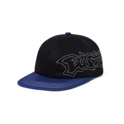 Yard 6 Panel Cap, Black / Royal Blue