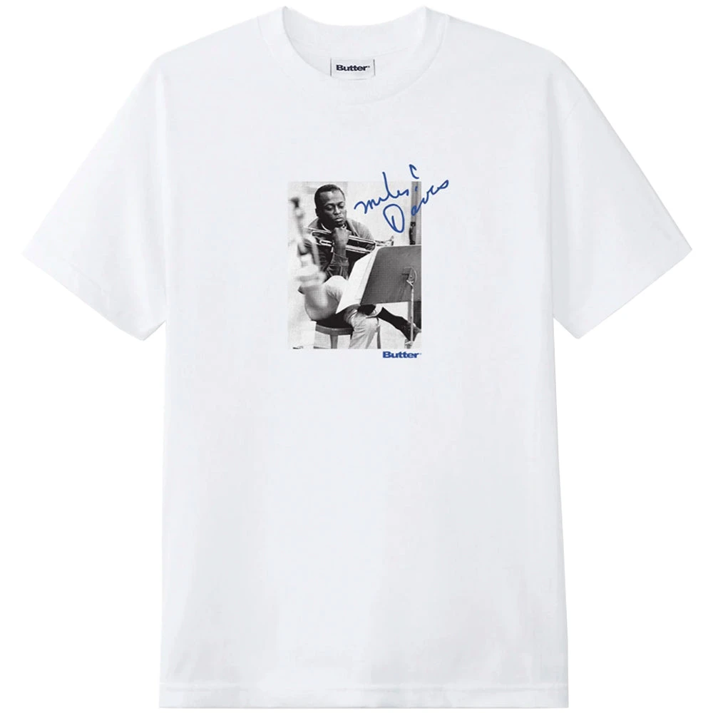 Butter Goods X Miles Davis Kind Of Blue Tee White 1 Butter Goods X Miles Davis Kind Of Blue Tee White