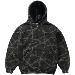 Butter Goods Wired Zip-Thru Hood Charcoal