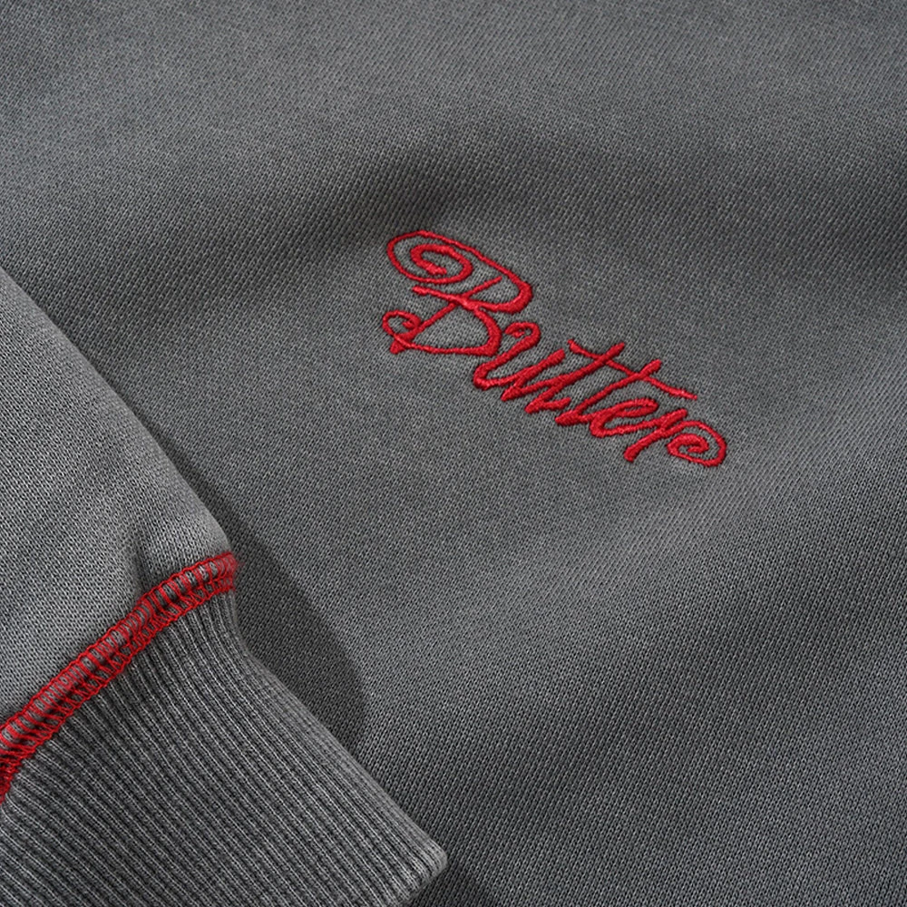 Butter Goods Jive Zip-Thru Hood Washed Black 2 Butter Goods Jive Zip-Thru Hood Washed Black - Image 2