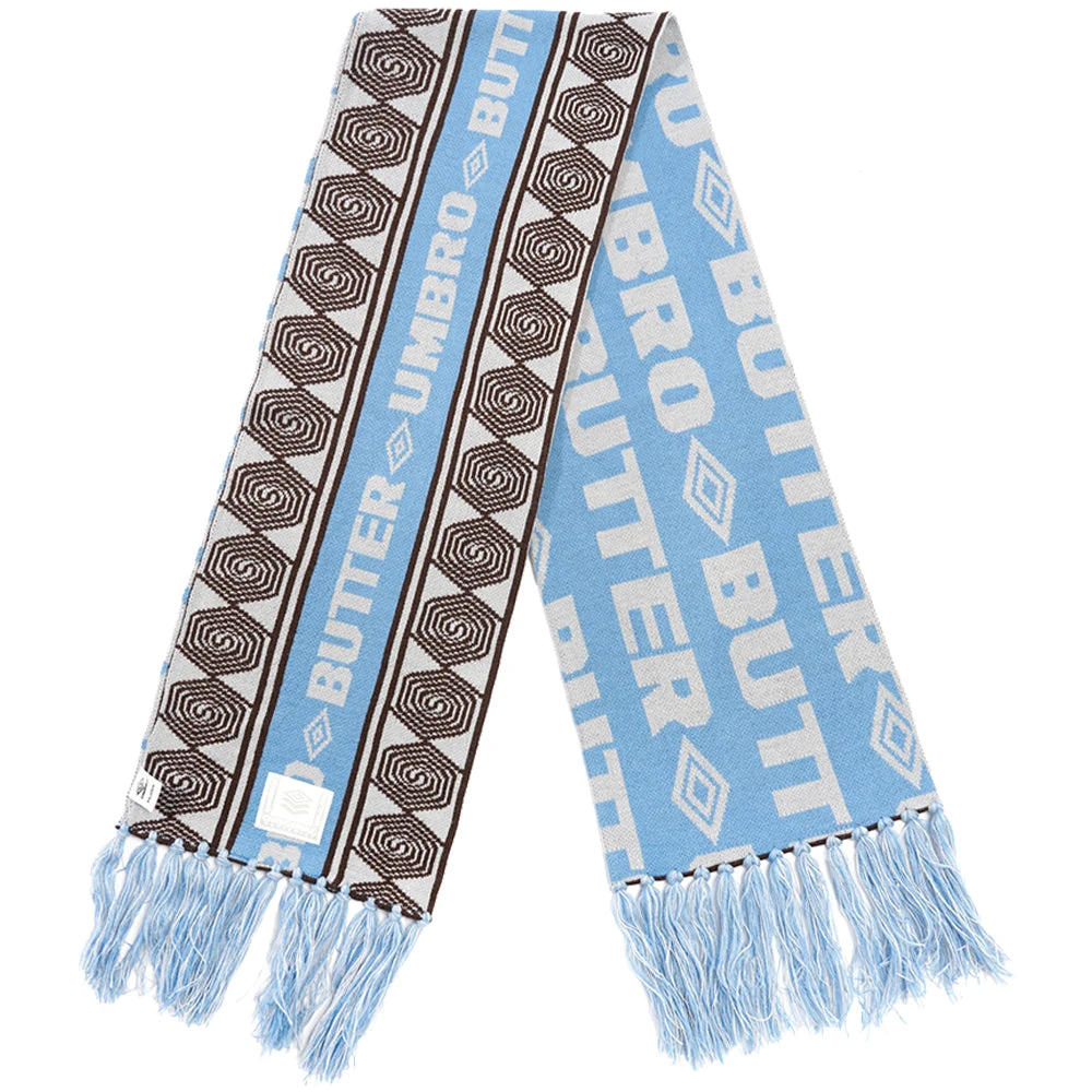 Butter Goods X Umbro Vert Scarf Sky/Brown 1 Butter Goods X Umbro Vert Scarf Sky/Brown