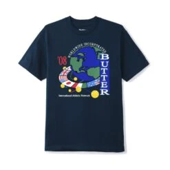 Butter Goods Athletic Network T-Shirt - Navy