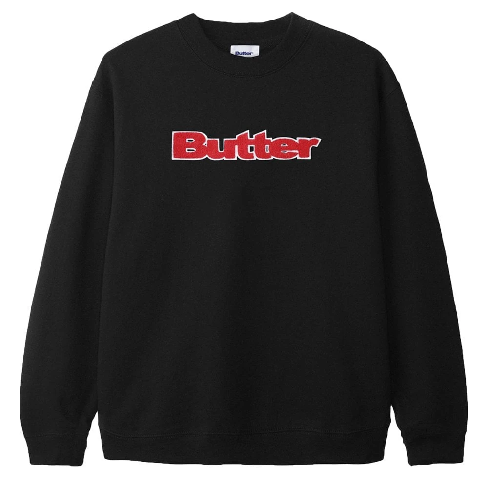 Butter Goods Chenille Logo Crewneck Sweatshirt 1 Butter Goods Chenille Logo Crewneck Sweatshirt