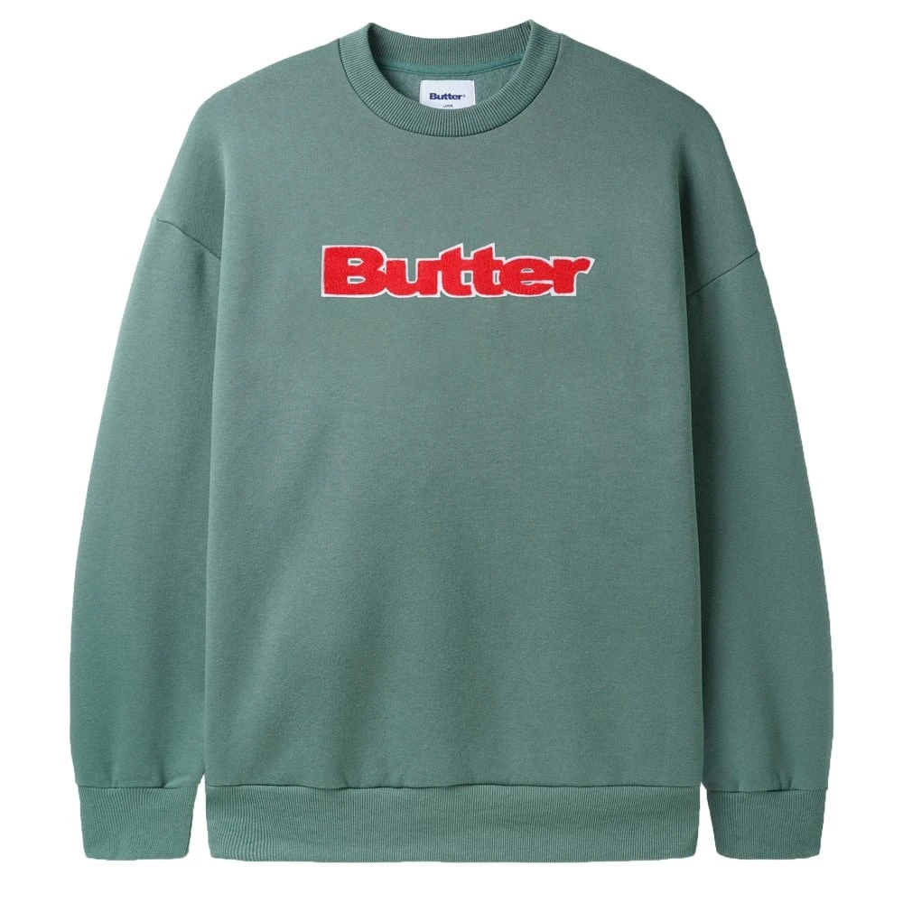 Butter Goods Chenille Logo Crewneck Sweatshirt 2 Butter Goods Chenille Logo Crewneck Sweatshirt - Image 2
