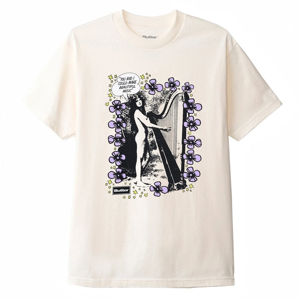 Butter Goods Harp T-Shirt - Cream 1 Butter Goods Harp T-Shirt - Cream
