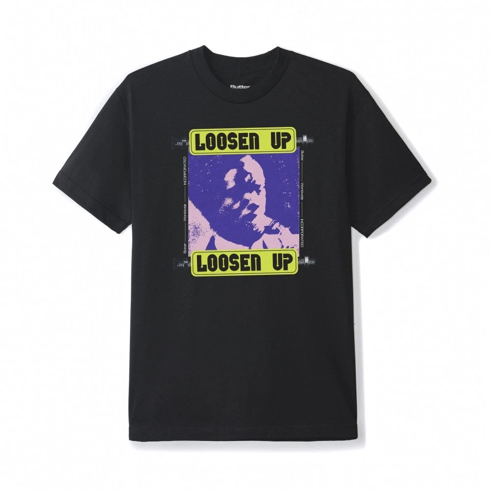 Butter Goods Loosen Up T-shirt - Black 1 Butter Goods Loosen Up T-shirt - Black