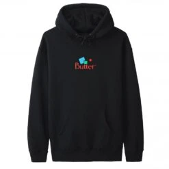 Butter Goods Mineral Classic Logo Hood - Black