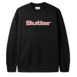 Butter Goods Plaid Appliqué Crewneck Sweatshirt
