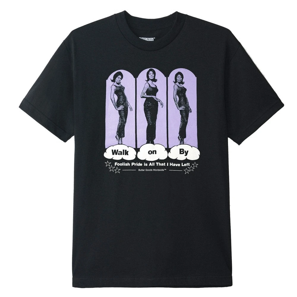 Butter Goods Walk On By T-Shirt - Black 1 Butter Goods Walk On By T-Shirt - Black
