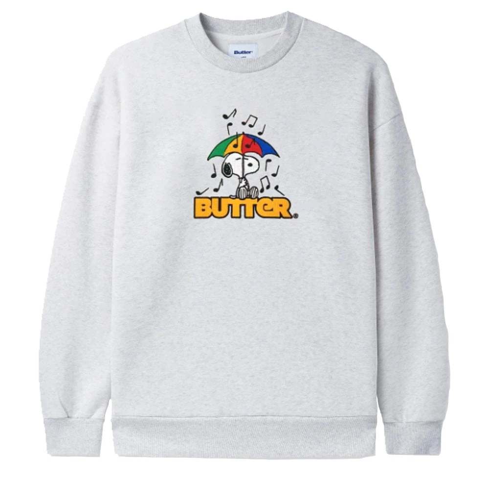 Butter Goods X Peanuts Umbrella Embroidered Sweatshirt 2 Butter Goods X Peanuts Umbrella Embroidered Sweatshirt - Image 2
