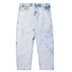 Butter Goods X Smurfs Harmony Denim Jeans -Butter Goods Sales Store butter goods x smurfs harmony denim jeans p115825 586003 image